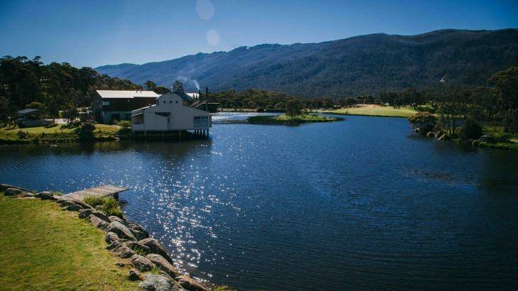 The view from Martin Dempsey's apartment balcony, overlooking Lake Crackenback. Photo: Supplied
