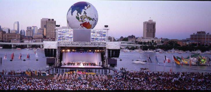 Final night celebrations at World Expo 88 at South Bank in 1988