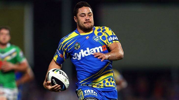 NRL interest in deal:  Jarryd Hayne during his playing days with Parramatta. Photo: Renee McKay