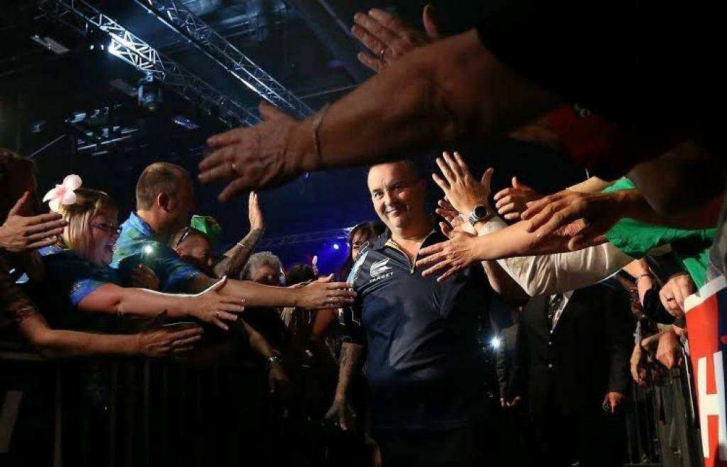 Superstar: Phil Taylor has been a hit since he arrived in Invercargill.  Photo: Robyn Edie/Fairfax NZ
