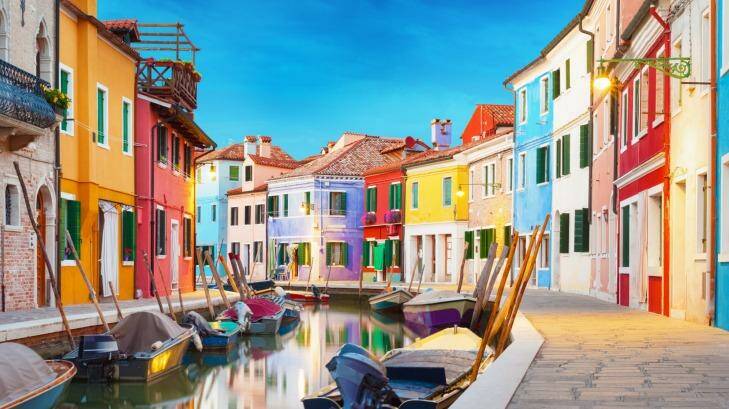 Colourful houses abound on the Venetian island of Burano in Italy. Photo: iStock
