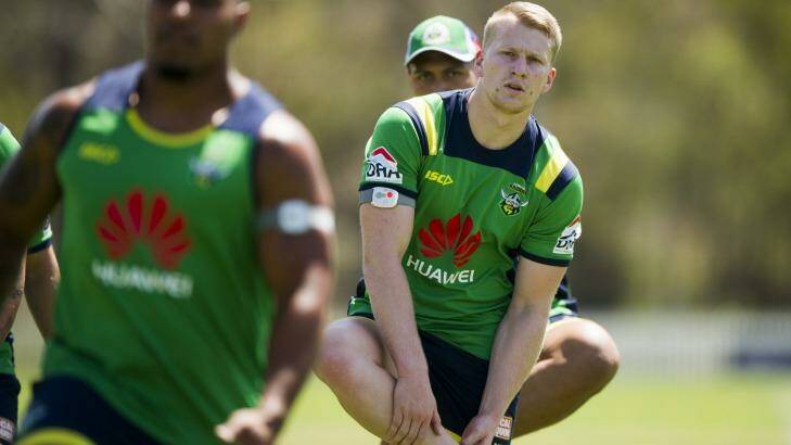 Raiders forward Mitch Barnett has returned to Canberra after a signed contract was discovered. Photo: Jay Cronan