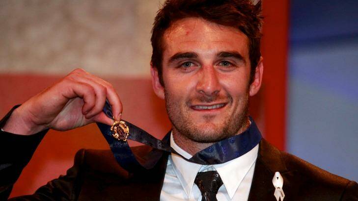 Jobe Watson has made the decision to return the 2012 Brownlow Medal. Photo: Paul Rovere 