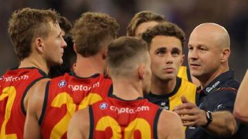 Matthew Nicks has urged the Crows to remain balanced ahead of their clash against the Lions. (Richard Wainwright/AAP PHOTOS)