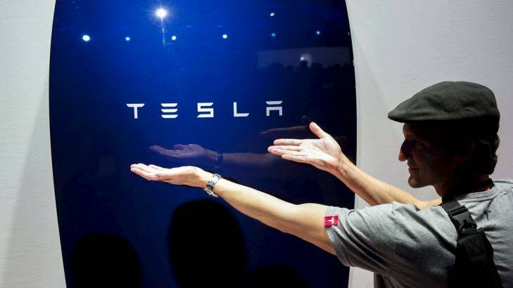 A battery in 1.2m homes?: Tesla may be one beneficiary if Greens policy gets support. Photo: Patrick T Fallon