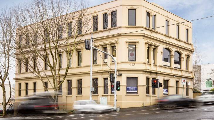 A three-level office building constructed in 1888 as the Surrey Family Hotel at 613 Canterbury Road sold for $4.5 million. Photo: sjohanson@fairfaxmedia.com.au