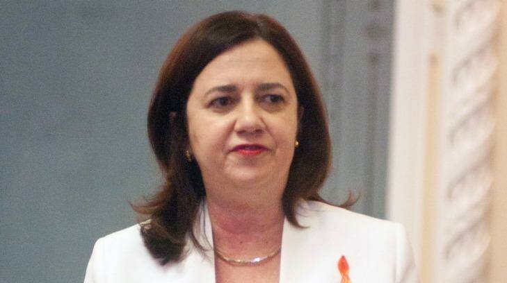Premier Annastacia Palaszczuk wants an unemployment figure that begins with a five. Photo: Robert Shakespeare