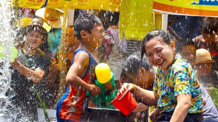 Locals in Chiang Mai during Songkran. Photo: Peter Unger