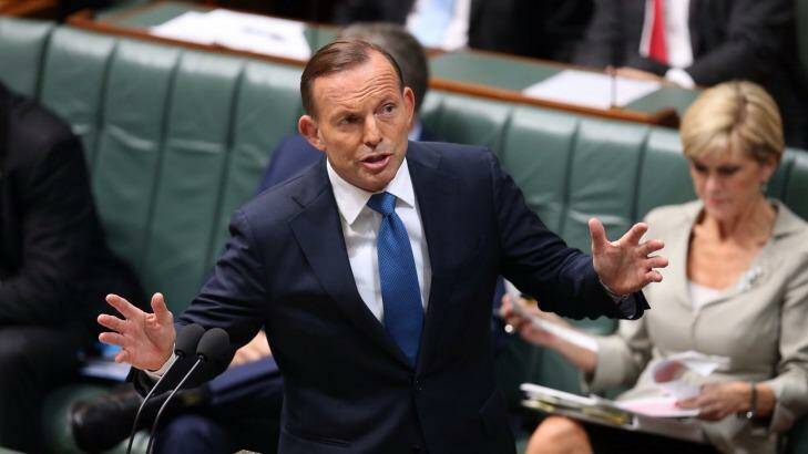 Tony Abbott says the government is expected to make a decision on expanding Australia's role in Syria within the next week. Photo: Andrew Meares