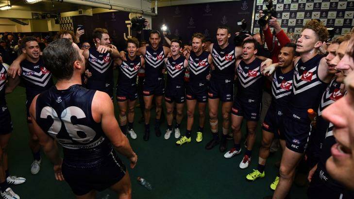 As many as 11 players from Fremantle's side that beat Melbourne may be missing this weekend. Photo: AFL Media/Getty Images