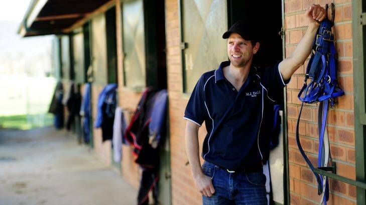 Canberra boy: Trainer Matthew Dale has no plans to move from his home town to chase success. Photo: Melissa Adams