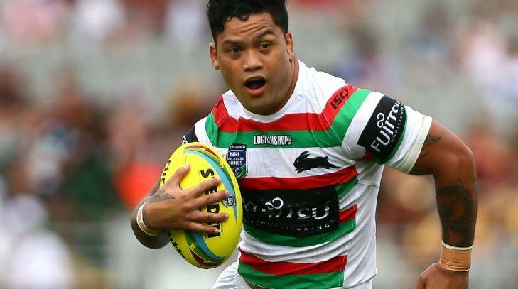 Issac Luke of the Rabbitohs in action against the Cowboys. Photo: Simon Watts