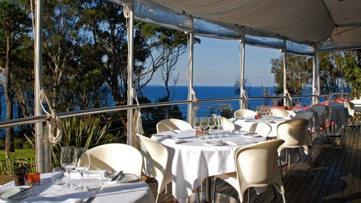 Rick Stein at Bannisters restaurant, Mollymook, is best visited in the day time for lunch with a view.