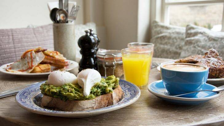 There's an eggstravagant range of egg-based dishes at Egg Break in Notting Hill. Photo: Supplied