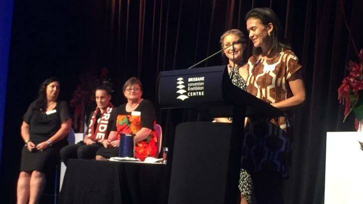 Christie Leppitsch at the Brisbane Lions' Women of the Pride lunch. Photo: Beth Newman