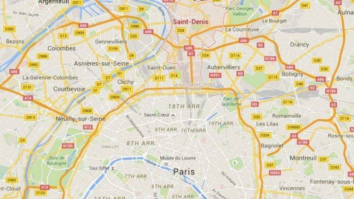 Saint Denis, on the northern edge of Paris. Photo: Google Maps