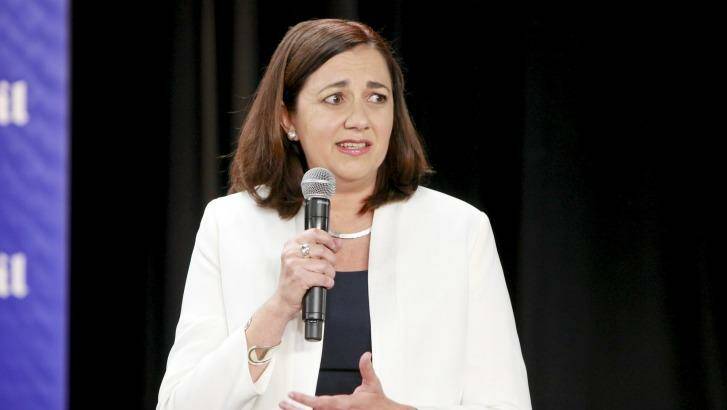 Opposition Leader Annastacia Palaszczuk says Labor would prepare an infrastructure plan within 12 months of winning government. Photo: Renee Melides