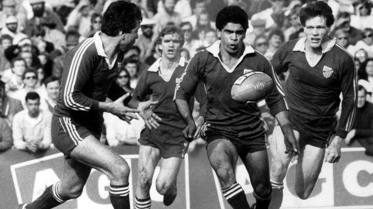 Part of the brains trust: Mark Ella playing for Randwick in 1984. Photo: Fairfax Archive