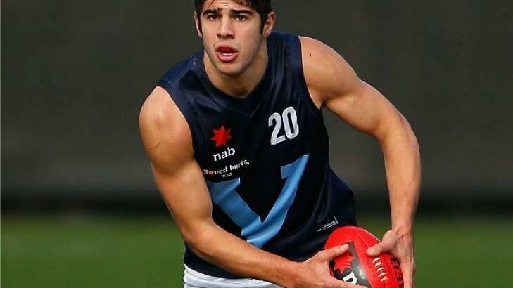 Call-up: Melbourne rookie Christian Petracca in action for Vic Metro.