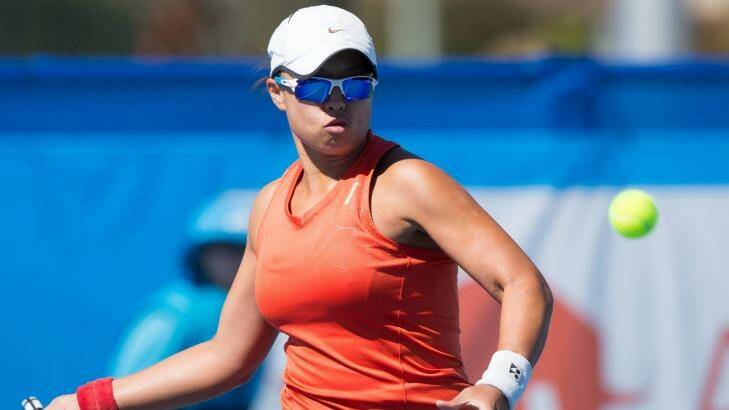 Alison Bai will play with Lizette Cabrera in the Australian Open doubles on Thursday. Photo: Ben Southall