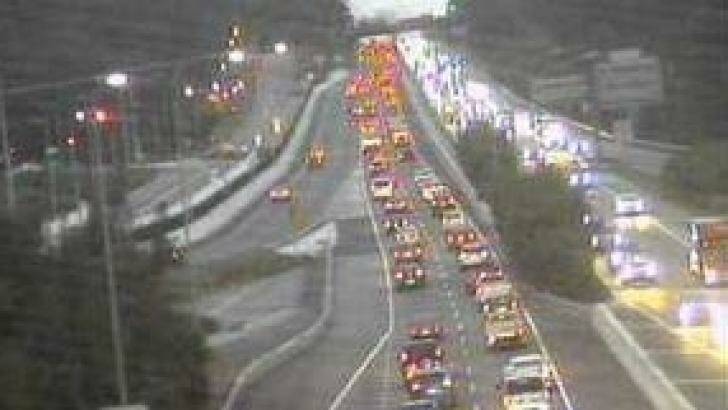 Accident on the Pacific Motorway often cause traffic delays for kilometres. Photo: Supplied