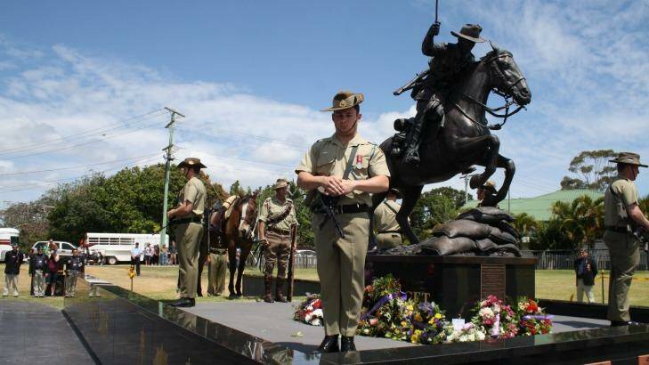 ANZAC memorial unveiled at Hervey Bay. Photo: Hervey Bay RSL Sub Branch