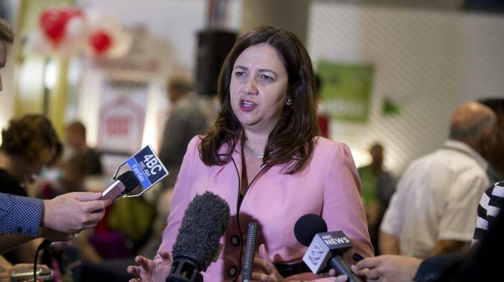 Annastacia Palaszczuk says Labor will reverse the government's changes to donation declarations if it wins government. Photo: Harrison Saragossi