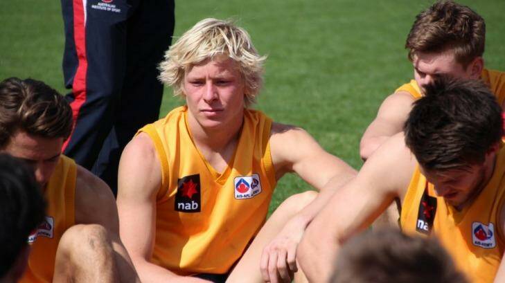 Top prospect: Newcastle boy Isaac Heeney  is on his way to the Swans as a first-round draft prospect. Photo: Supplied