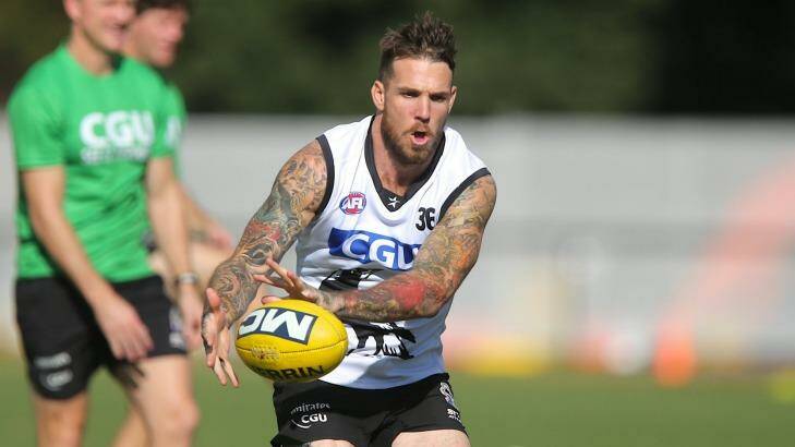 Dane Swan is looking to bounce back off  a poor season. Photo: Pat Scala