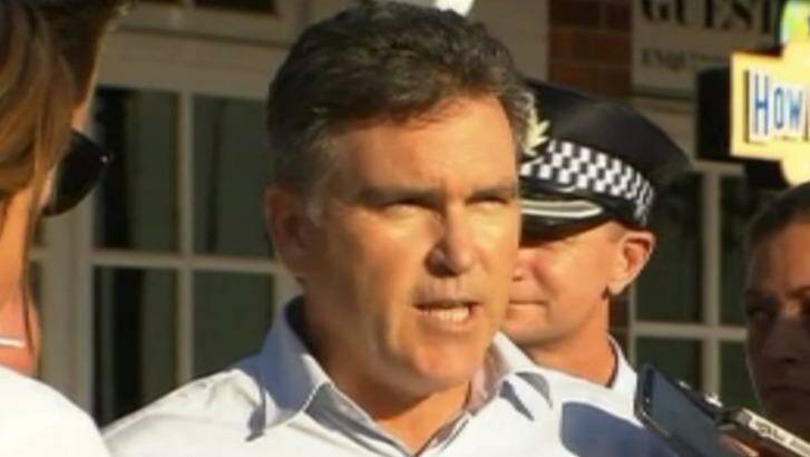 Dreamworld CEO Craig Davidson addressed the media some hours after the fatal accident. Photo: Seven News