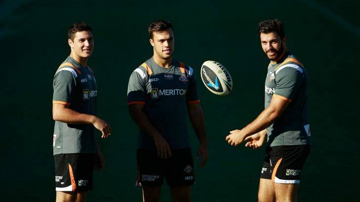 Priorities: Wests Tigers are keen to keep Mitchell Moses, Luke Brooks and James Tedesco at the club beyond 2017. Photo: Daniel Munoz/Getty Images