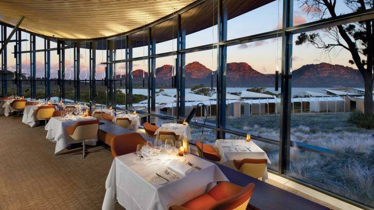Dining in style at Saffire, Tasmania. Photo: Supplied