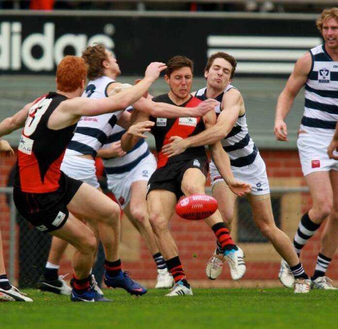 The Bombers' VFL team has been forced to scrap a practice match. Photo: Ken Irwin