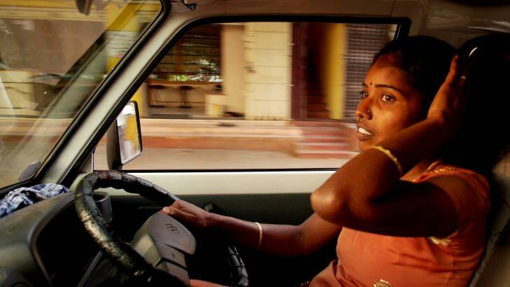 Still from <i>Driving With Selvi</i>, screening at the Canberra International Film Festival. Photo: Supplied