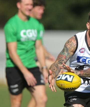 Having learnt a harsh lesson about playing when injured last year, Dane Swan is determined not to waste another season Photo: Pat Scala