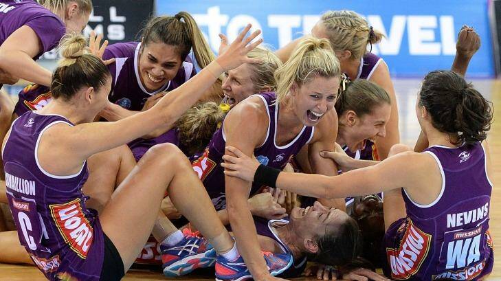 The Firebirds added a new entry to the list of dramatic sporting finishes. Photo: Bradley Kanaris