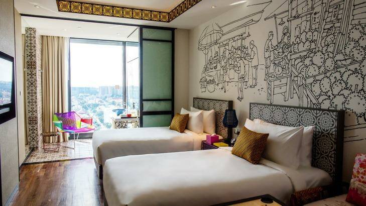 A deluxe room at Hotel Indigo Singapore Katong.

