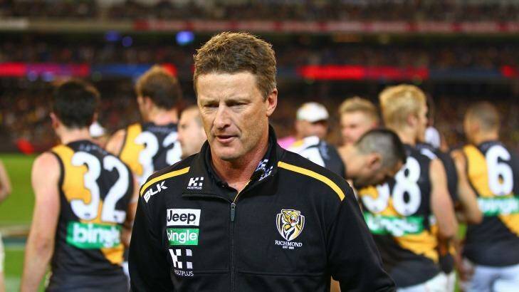 The prevailing view at Richmond is that Damien Hardwick is not the problem. Photo: AFL Media/Getty Images