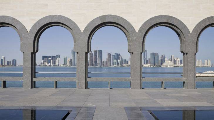 Patio arches of the Museum of Islamic Art.