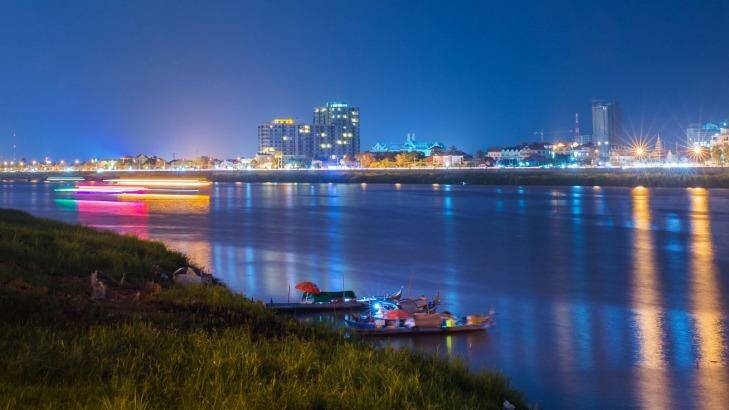The shining  lights of Phnom Penh, Cambodia. Photo: iStock
