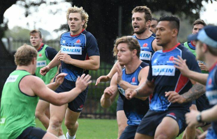 SMH Sport. Strory by, Tom Decent- Waratahs
training at Kippax Oval Morre Park. Photo shows,  Michael Hooper at training.    Photo by, Peter Rae Tuesday 14 March 2017. Photo: Peter Rae