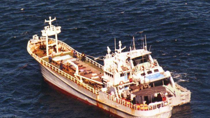 The freight ship Uniana, which was used to transport 390kg of heroin from South East Asia to Port Macquarie.  