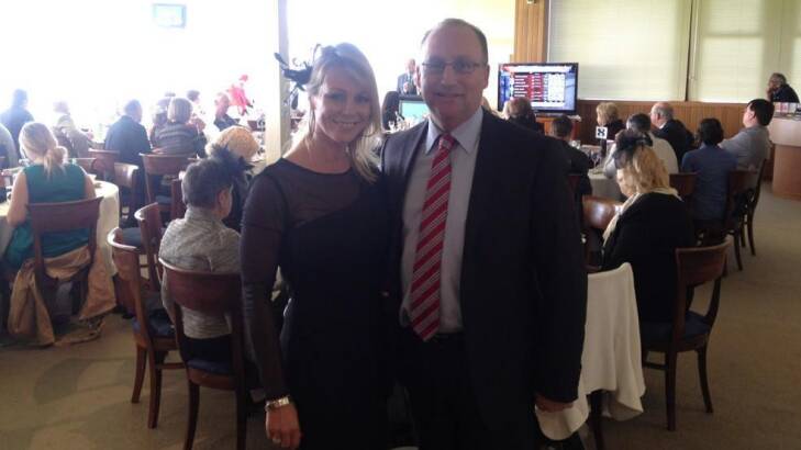 Steve Irons with his wife, Cheryle. Photo: Twitter