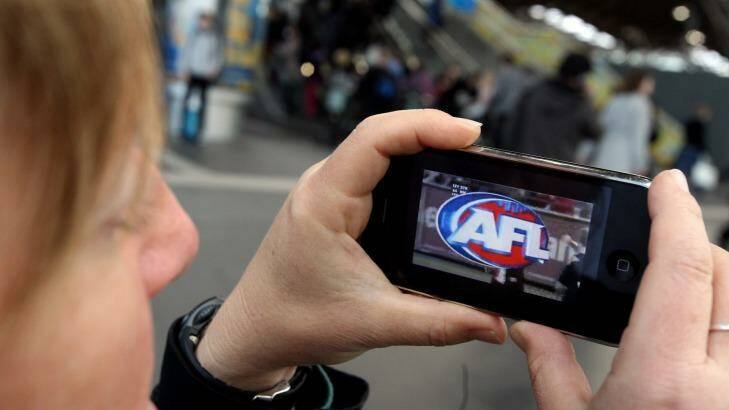 Second screen: Carlton were the most popular team on the AFL app this season. Photo: Rebecca Hallas