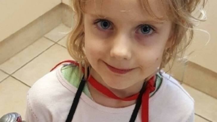 Five-year-old girl Jocelyn had been missing almost 24 hours. Photo: Supplied