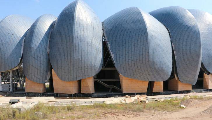 The unfinished sports centre at Yudong New District in Datong City of Shanxi Province. Photo: Sanghee Liu