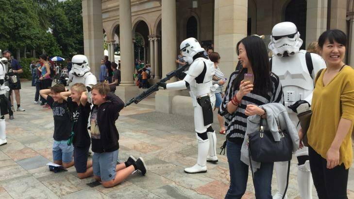 Star Wars fans found plenty to be excited about.   Photo: Supplied