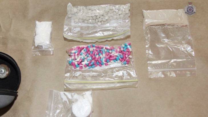 Drugs found during the Police raids. Photo: QPS Media