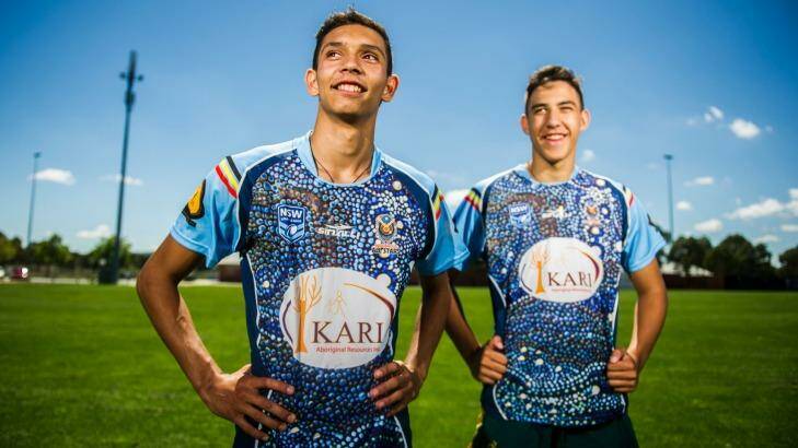 Kane Allan and Liam Bashford have been selected for the NSW under-16 Indigenous team. Photo: Rohan Thomson