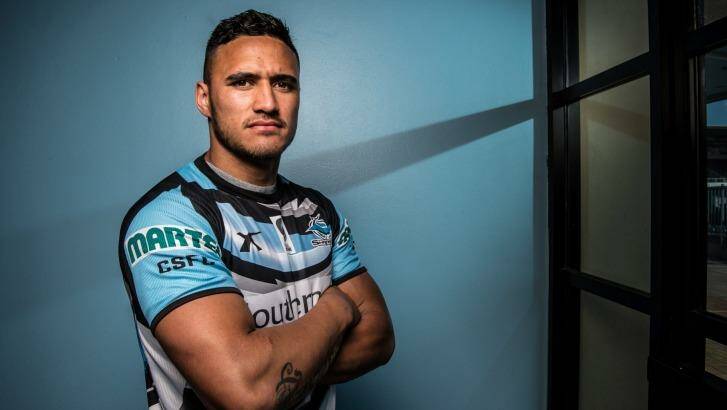 Not happy Cam: Cronulla's Valentine Holmes.  Photo: Wolter Peeters